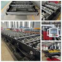 Machine de fabrication de tuiles métalliques entièrement automatique à commande PLC, directement de l'usine