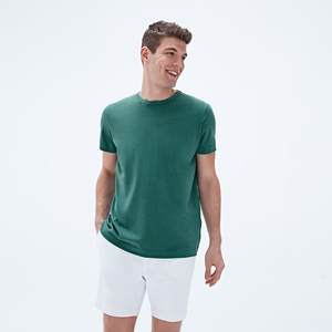 100% peinado ringspun algodón fino Jersey 32 singles camiseta - Product Image 4