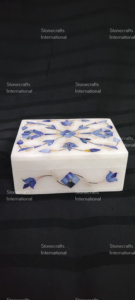 Vente à l'exportation élégante boîte à bijoux en marbre pour l'organisation de bijoux et l'utilisation quotidienne disponible à la quantité en vrac de l'Inde - Product Image 4