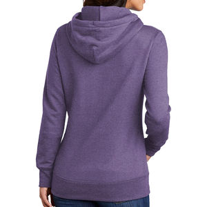 Sweat à capuche zippé en coton avec poche kangourou et intérieur en polaire brossée grande taille pour femmes - Product Image 6