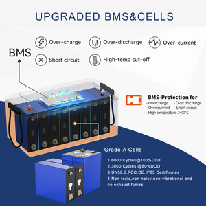 12v 100ah Lifepo4 배터리 12.8v 200ah 300ah Lifepo4 배터리 1280wh 솔라 리튬 이온 배터리 - Product Image 5