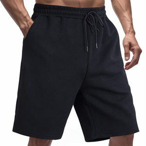 OEM Logo Personnalisé Broderie Imprimé Conception Hommes D'été Décontracté Lâche Lourd Jacquard Texture Motif Shorts 100% Polyester - Product Image 3