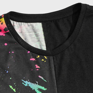 100% coton hommes été t-shirt et short ensemble respirant uni en gros 2 pièces confortable ensemble court - Product Image 2