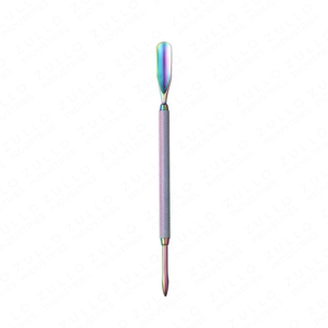 Pousse-cuticules professionnel double face en acier inoxydable, outil de nettoyage des ongles de précision pour manucure, pédicure et soin des ongles - Product Image 2