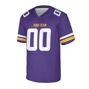 Services OEM, dernier style de maillot de football américain, design personnalisé de haute qualité, vêtements professionnels, manches courtes, respirant, pour hommes - Product Image 1