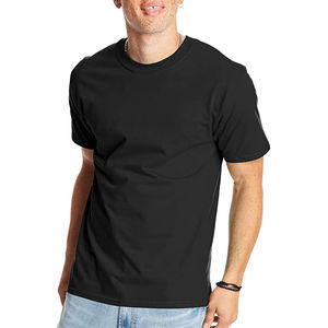 Best-seller T-shirts pour hommes avec logo personnalisé Tissu tricoté de haute qualité, solide, écologique, respirant, manches courtes, col en V - Product Image 1