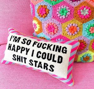 Eautiful Mall and rarafted eedle oint ushion over sobre el centro comercial ustomized 8x12 - Product Image 3