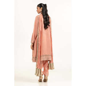 Conjunto de Traje de Mujer de 3 Piezas en Viscosa y Seda Cruda Bordada IPSTD-77416 - Product Image 5