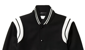 Veste de baseball OEM High Street pour hommes Combo durable en laine et cuir PU avec logo personnalisé brodé à l'avant pour l'hiver - Product Image 2