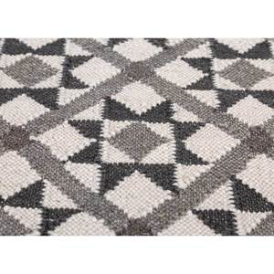 Alhambra Ivory - Alfombras de lana planas tejidas a mano con diseño geométrico de diamantes y rectángulos, alfombras de yute para el hogar, para la mesita de noche, ADWL-13160 - Product Image 3