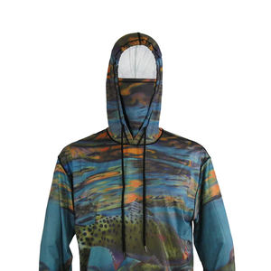 Chemise de pêche en polyester légère à séchage rapide, respirante, extensible, vêtements de sport de plein air pour hommes et femmes, protection solaire - Product Image 4