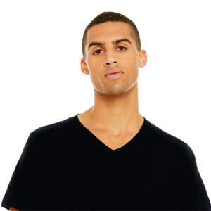 เสื้อยืดคอวีวินเทจสีดำใส่ได้ทั้งชายและหญิง-ผ้าฝ้าย100% นุ่มและน้ำหนักเบาจำเป็นสำหรับเสื้อแขนสั้น4.2ออนซ์ - Product Image 4