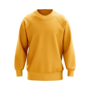 Get Custom Embroidery Logo Pullover Sweatshirt Anti-Wrinkle Crewneck Order Design Printing Cotton Fleece Sweatshirt