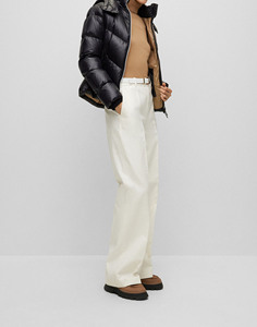 Zip up <b>with</b> <b>hooded</b> <b>Hooded</b> Linen Bubble <b>Padded</b> Coat <b>Gilet</b> Ladies Winter Wrap Duvet Short Oem Custom <b>Women</b> puffer jacket - Product Image 5