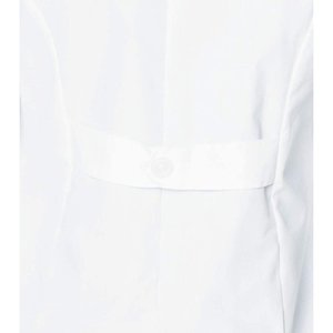 Bata de laboratorio médico blanca ajustada con bolsillo profesional para mujer, bata de laboratorio blanca para mujer Doctor Hospital - Product Image 6