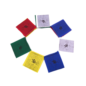 ธงสวดมนต์ของชาวพุทธ,ธงสวดมนต์ของชาวพุทธแบบทิเบตตกแต่งกลางแจ้งหลากสี - Product Image 1