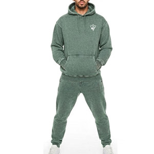 Conjunto Deportivo de Corte Holgado con Lavado Ácido para Hombre, Material Transpirable, Estilo Urbano Elegante, Ideal para Uso Diario - Product Image 3