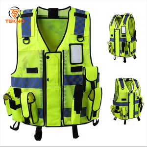 Nueva llegada chalecos de trabajo de seguridad reflectantes de la mejor calidad al por mayor cómodo Hi Vis poliéster sostenible Hi Vis servicio OEM - Product Image 1