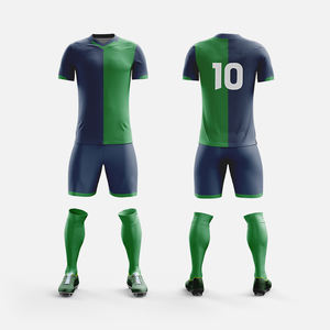 Nuevo Conjunto de Uniforme de Fútbol con Logotipo Personalizado, Nombre Personalizado, 100% Poliéster, Transpirable, de Secado Rápido, Ligero, Unisex, Camisetas y Pantalones Cortos para Adultos - Product Image 1