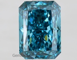 Diamant de laboratoire de 7 carats, coupe radiante, bleu vif fantaisie, certifié IGI, clarté VS, diamant de laboratoire non monté pour pendentif - Product Image 3