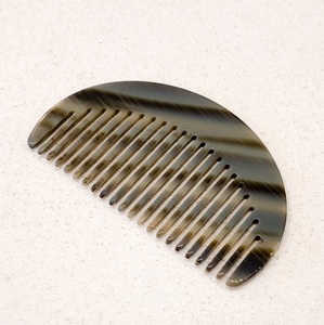 Peigne indien en corne de buffle naturelle, écologique, fait à la main, en corne de bœuf, meilleur prix - Product Image 2