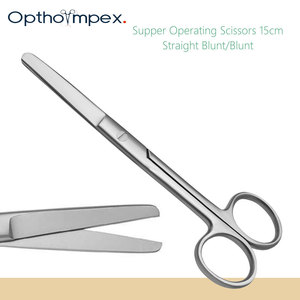 Ciseaux vétérinaires OPTHO IMPEX, instruments chirurgicaux en acier inoxydable, lames aiguisées, design courbé et droit, soins et toilettage des animaux - Product Image 4