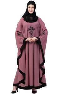 Abaya longue brodée avec manches Idéal pour toute la saison et pour un usage quotidien Designs Hot Selling USA - Product Image 5