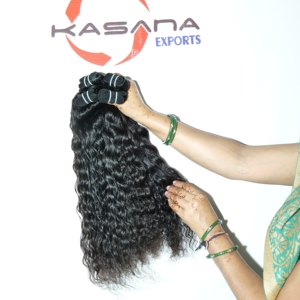 Vente en gros d'extensions de cheveux vierges vietnamiennes brutes 100% naturelles noires Machine pour femmes Double trame vague de cheveux humains de haute qualité - Product Image 5