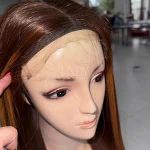 Plus haute qualité belles perruques vrais cheveux humains 100% vietnamien cheveux humains os droite couleur fermeture perruque 2025 - Product Image 4