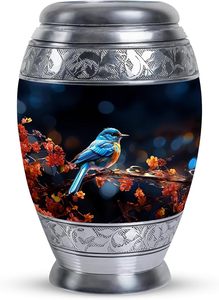 Urnes funéraires en aluminium artisanales indiennes Fournitures funéraires Urnes funéraires classiques pour adultes - Product Image 4