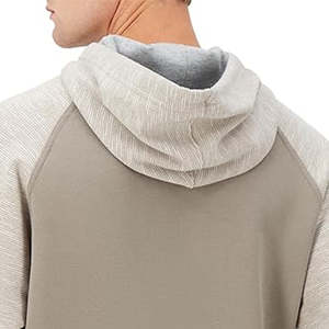 Vente en gros de sweats à capuche décontractés pour hommes en coton 100%, à manches longues, coupe ajustée, motif à carreaux, motif rayé durable, doublés - Product Image 5