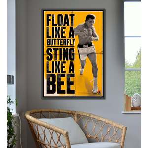 Modern Style for Muhammad Ali 'Float and Sting' Canvas <b>Poster</b> for Wall Use - Product Image 1