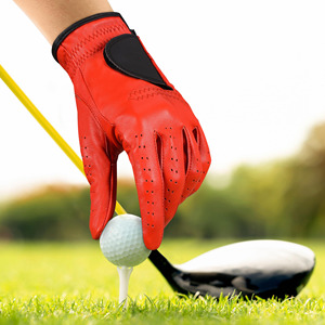 Gants de golf en cuir de mouton pur de couleur unie faits sur mesure, respirants et antidérapants, gants en cuir pour hommes - Product Image 6