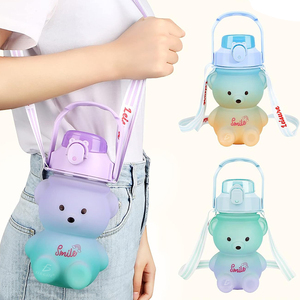 Borraccia Sportiva a Forma di Orso da 500ml con Capacità Resistente per uno Stile di Vita Attivo - Product Image 1