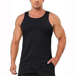 Débardeur de gym personnalisé pour hommes débardeurs d'entraînement en coton respirant sans manches style décontracté - Product Image 5