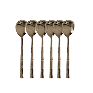 Ensemble de couverts en laiton avec manche en bambou, design de manche, ensemble de vaisselle, prix bas - Product Image 4