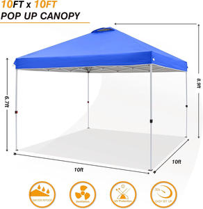 Tienda de toldo impermeable resistente con marco de acero para acampar al aire libre y eventos - Product Image 6