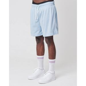 2023กางเกงขาสั้นออกกำลังกายของผู้ชายกางเกงขาสั้นเล่นยิมแบบสีพื้นพิมพ์ซับลิเมชันแห้งเร็วฤดูร้อนเอวยางยืดเป็นมิตรกับสิ่งแวดล้อม - Product Image 3