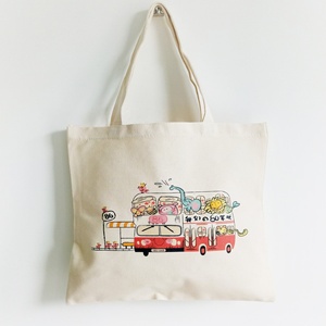 Sacs fourre-tout en toile naturelle pour femmes sac de plage en coton robuste personnalisable pour les cosmétiques et les courses pour un usage quotidien - Product Image 5