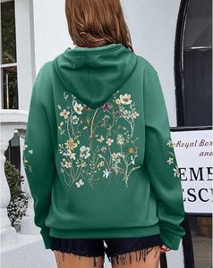 Nouveauté : sweat-shirt et sweat à capuche en jersey 100% coton, écologique, à fleurs, pour femmes, fabriqué au Bangladesh - Product Image 3
