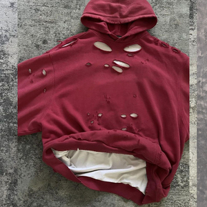 Sweat à capuche unisexe 2026 pour homme, couleur unie, 100 % coton, effet délavé soleil, coupe classique, molleton, style streetwear hiver - Product Image 3