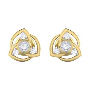 Pendientes de Oro Certificado de 14K y Diamantes Reales, 8 Piezas, Multicolor, Calidad de Diamante IJ-SI/GH-SI/EF-SI - Product Image 1