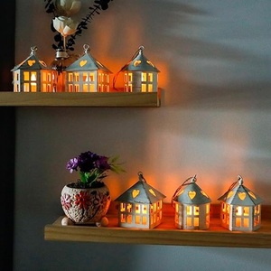 Juego de 6 minilinternas de velas modernas para jardín, Navidad, boda o fiesta, la mejor sala de estar, regalo directo de fábrica - Product Image 6