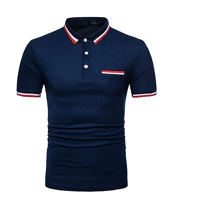 Bán Buôn OEM Golf Polo Áo Sơ Mi Mens Quần Áo Đồng Bằng Golf Polo Trống Thăng Hoa Cổ Áo T Áo Sơ Mi