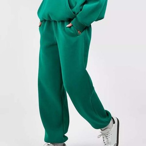 Wholesale 100% Cotton <b>Fleece</b> <b>Women's</b> Regular Fit Hooded Pullover Tracksuit Custom Logo Casual Solid <b>Pattern</b> Autumn Eco-Friendly - Product Image 4