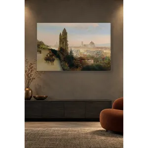 Impression sur toile de Fida Achenbach : Vue de Florence depuis la colline - Product Image 3