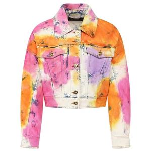Vestes en jean tie-dye noires de haute qualité avec patte de boutonnage, personnalisées pour l'extérieur, pour femmes et hommes - Product Image 3