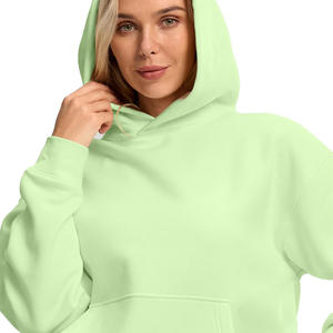 Womens Slim Fit Zipper Hoodie, Soft Cozy Fleece Pullover Sweatshirt, Long Sleeve Casual Hooded <b>Top</b> for Daily Wear - Product Image 4