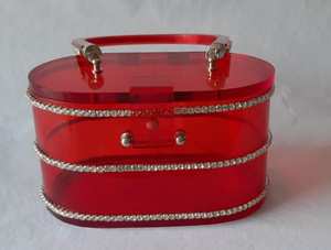 Sac fourre-tout élégant pour femme en noir et blanc avec perles, sac à main durable - Product Image 2