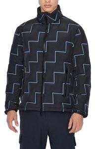 Chaqueta acolchada de poliéster 100%, venta al por mayor, chaquetas de hombre de talla grande con cuello levantado para exteriores, logotipo impreso personalizado - Product Image 6